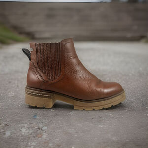 Musse & Cloud CHELSEA PLATFORM BOOT BROWN LUG SOLE